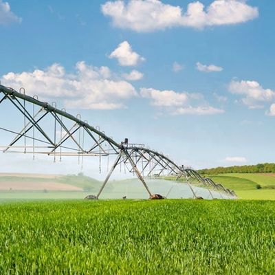 2023 Lateral Move Irrigation High Rigidity 3800 KG Central Pivot Irrigation System for Automatic Engines