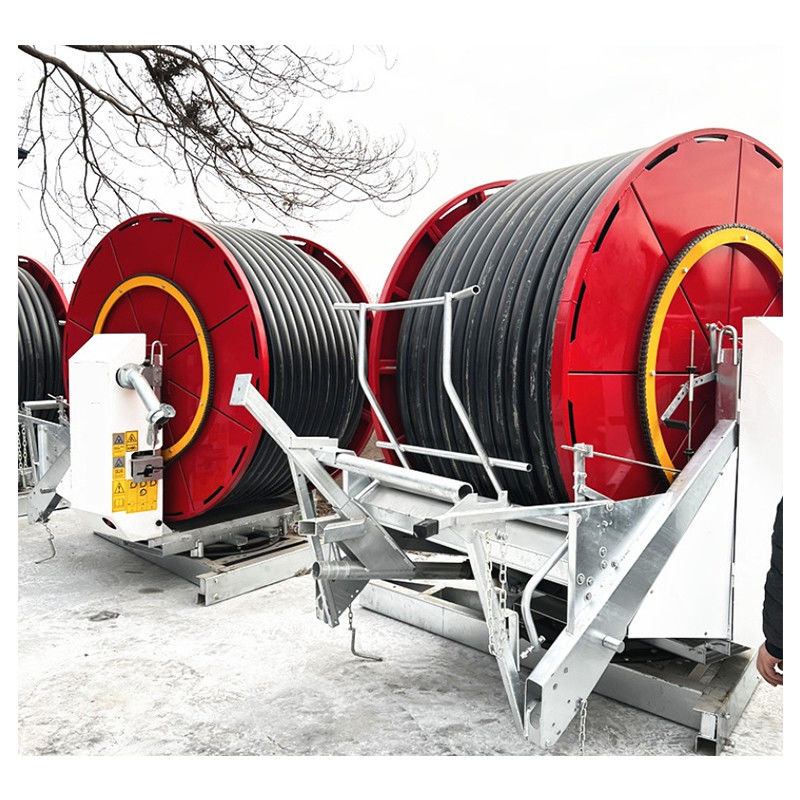 Direct Supply Jp90-300 Reel Hose Sprinkling IRRIGATION SYSTEM for Agriculture Farm Machine Used Farm Water Hose Reel Systems